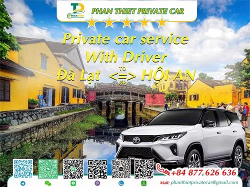 Private Car From Da Lat <=> Hoi An (private car with driver)